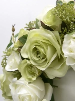 Венок цветочный для украшения интерьера 32 см