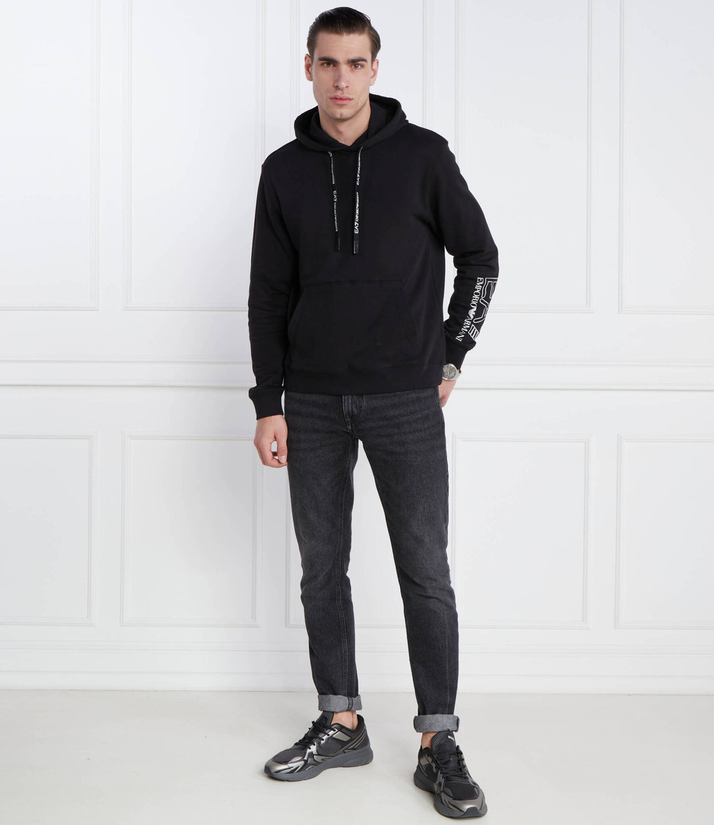 Худи EA7 - черный(3DUM03 PJTKZ)