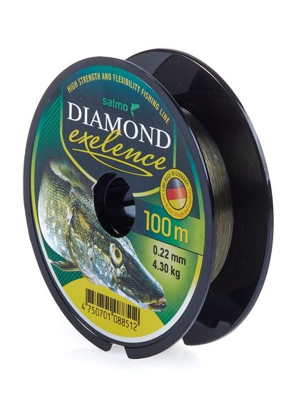 Леска монофильная Salmo Diamond EXELENCE 100 м, 0,22 мм
