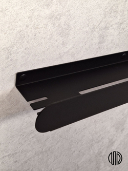 Полка для ванной комнаты, полка для кухни, полка для прихожей, MetaDec Arc черная 50см