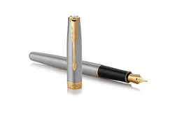 Parker Sonnet Core - Stainless Steel GT, перьевая ручка, F, BL