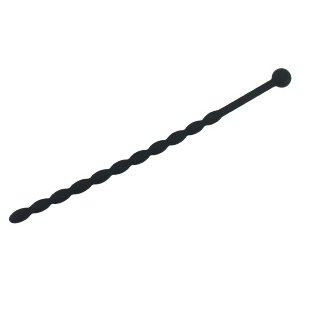 Уретральный массажер бусы (Цвет: черный)