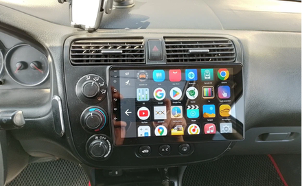 Магнитола для Honda Civic 7 2001-2005 левый руль - Teyes CC3L монитор 9" IPS на Android 10, 8-ядер, CarPlay, 4G SIM-слот