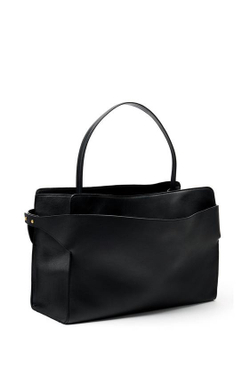 ZARA КОЖАНАЯ СУМКА-ТОУТ - LIMITED EDITION, ЧЕРНЫЙ