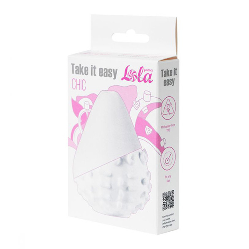 Белый мастурбатор 7,1см Lola Games Take It Easy Love Chic 9022-01lola