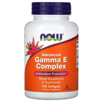 NOW Foods, Gamma E Complex, комплекс с витамином E и гамма-токоферолом, улучшенный, 120 капсул