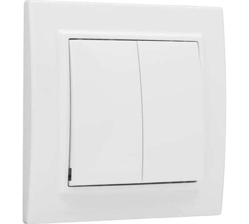 Выключатель 2-кл СП Минск 10А IP20 белый