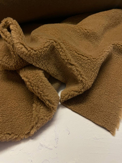 Мех искусственный однотонный "Teddy Bear" (Max Mara, 75%пэ/25%шерсть, Кэмел, 150)