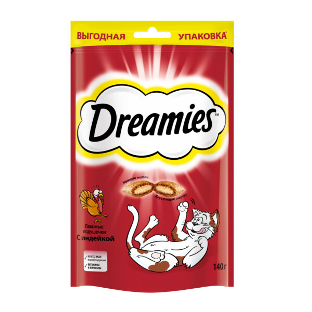 Лакомство с Индейкой для кошек Dreamies, 140г