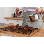 Решётка для глазирования и остывания кондитерских изделий KONFINETTA, 40×25×1.5 см, чёрная