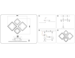 Ambrella Потолочный светодиодный светильник с пультом Ice FA1726