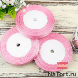 Лента атласная 12 мм  (23 метра, цвет №94  розовый)
