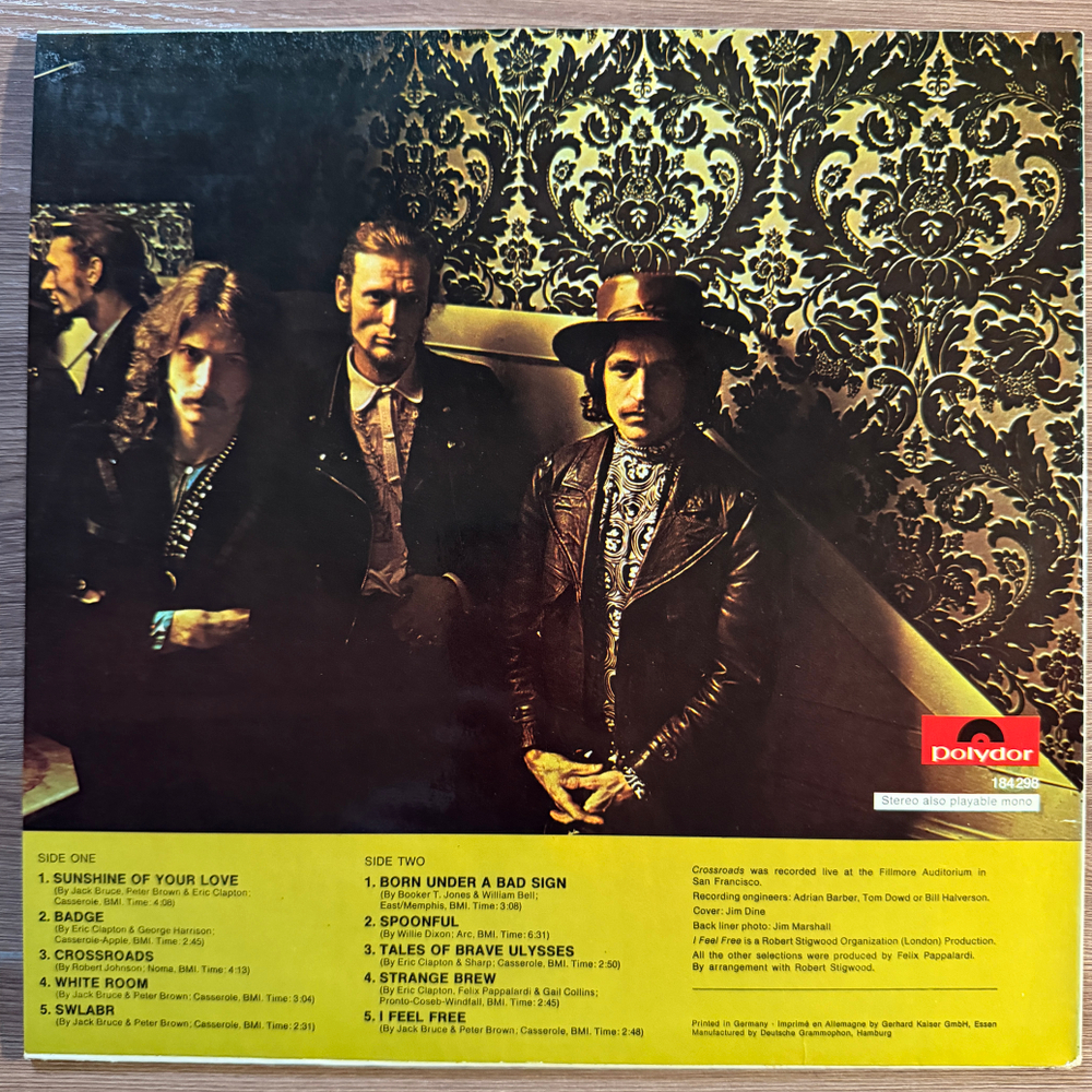 Cream - Best Of Cream (Германия 1969г.)