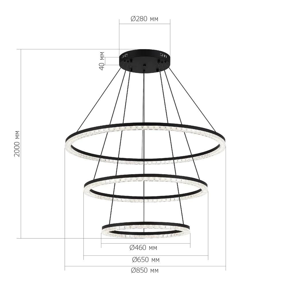 Подвесная люстра ST Luce EUCLIDICS SL1018.403.03