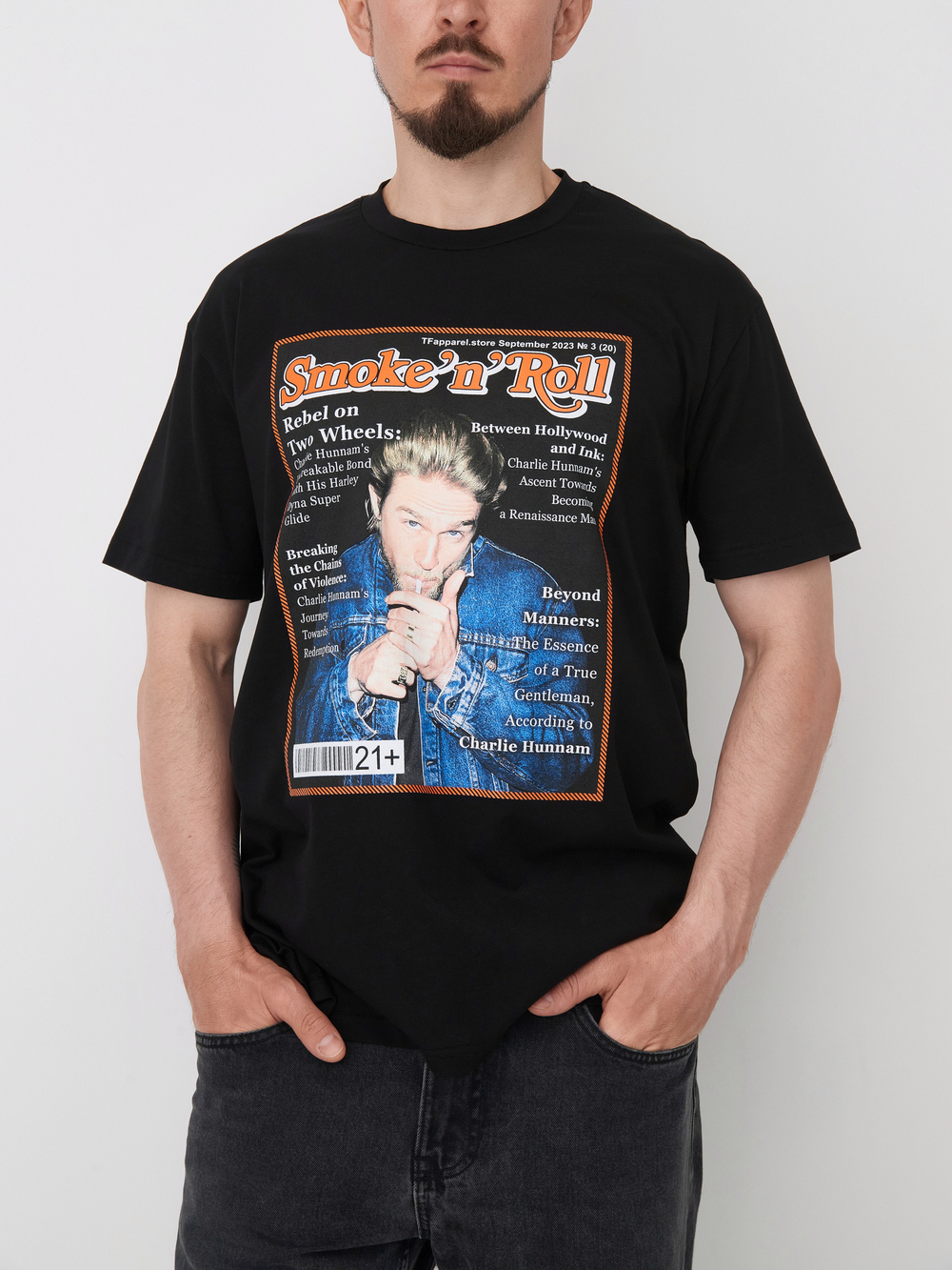 Футболка SMOKE_N_ROLLE HUNNAM, черный