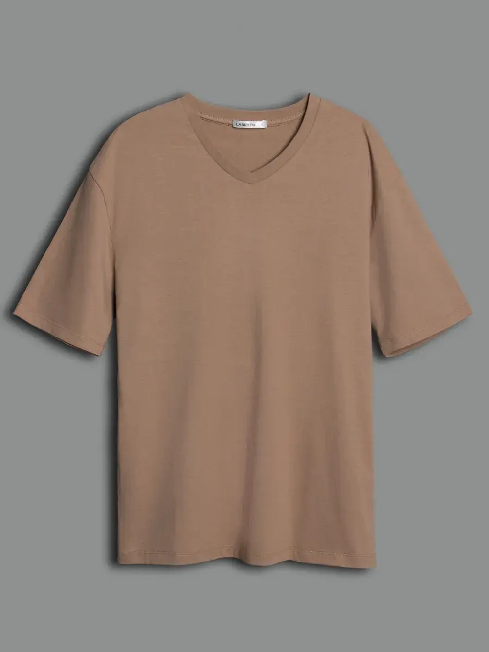 Футболка мужская повседневная однотонная хлопок