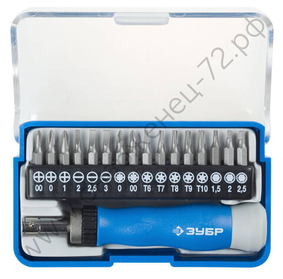 ЗУБР 17 предм., Реверсивная отвертка для точных работ (25626-H17)