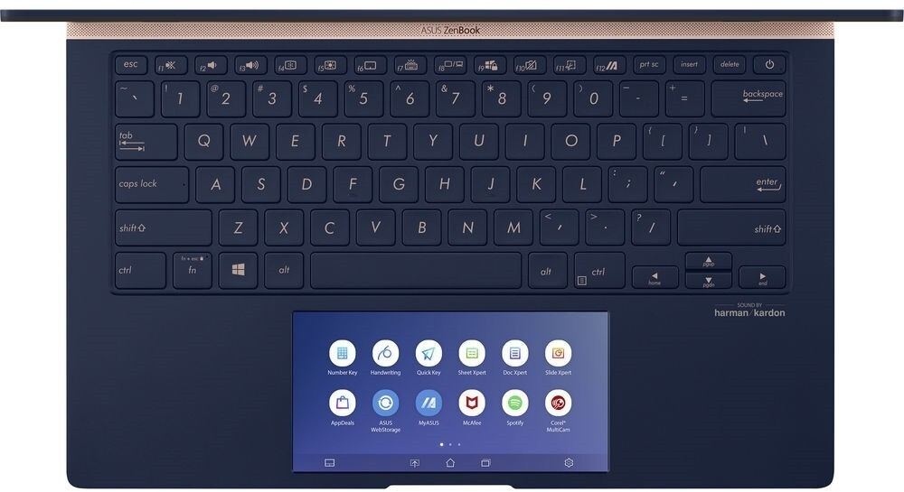 Ультрабук Asus Zenbook 14 UX434FQ-AI116T Royal Blue Core i7-10510U/16G/1Tb SSD/14; FHD IPS Touch/NV MX350 2G/WiFi/BT/ScreenPad 2.0/Win10 + чехол 90NB0RM3-M02620