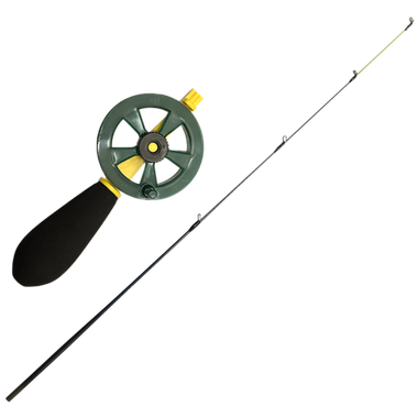 Удочка зимняя WestMan Perch Soft 1-7гр 30см Хлыст карбон Зелёно-Жёлтая