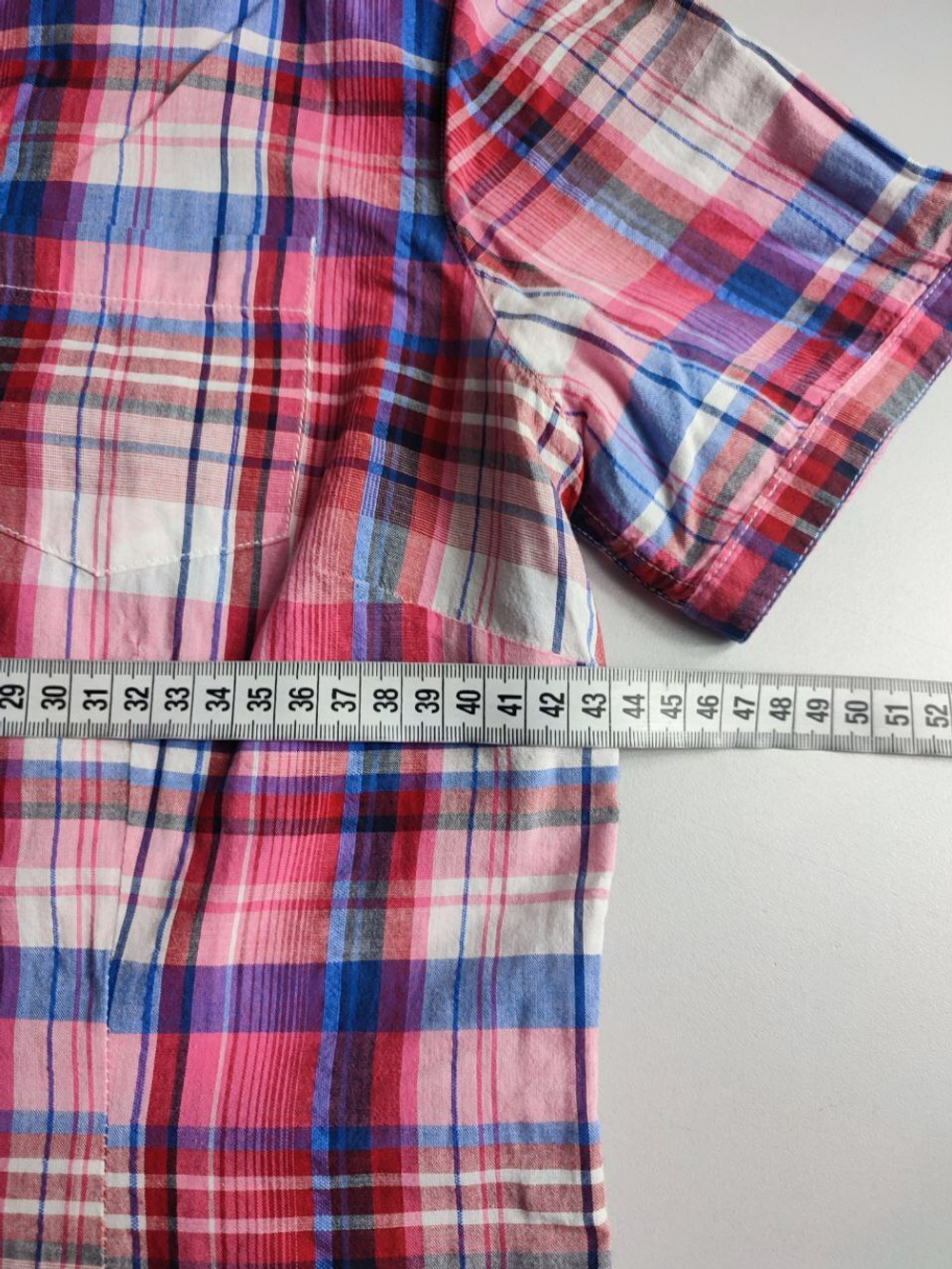 Блузка Montego хлопковая в клетку 42 размер