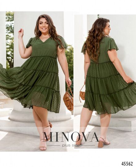 Платье 8638-1-хаки Minova Фото 1