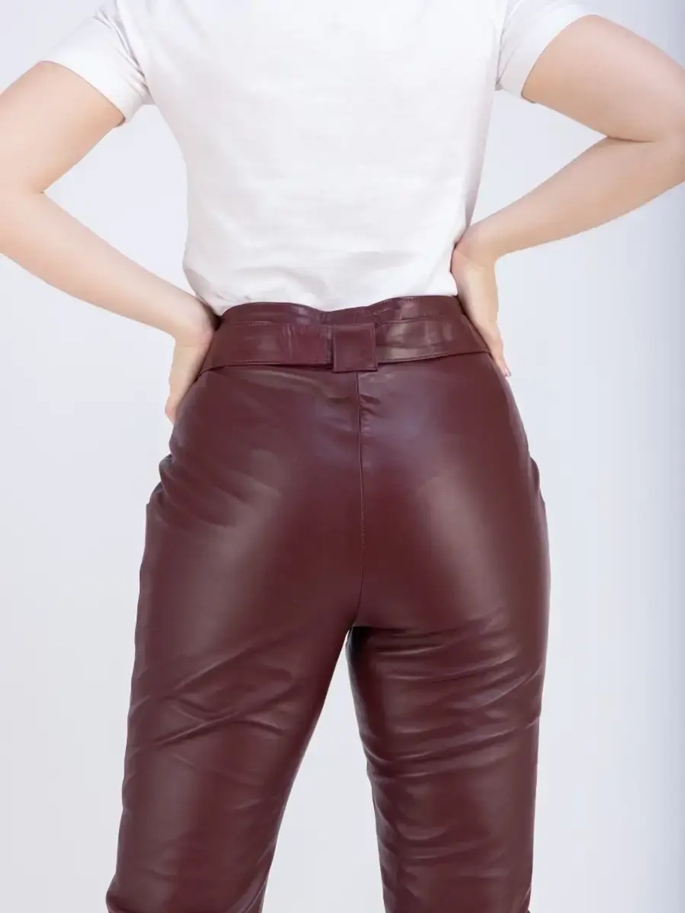 Брюки кожаные женские натуральные