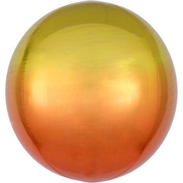 Сфера 3D "Омбре желто-оранжевый"