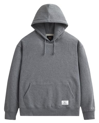 Толстовка Alpha Industries Essential Hoodie Medium Charcoal Heather (Серая)