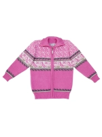 Кофта вязаная на молнии " Птичка"