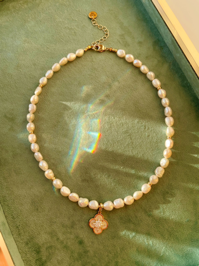 Ожерелье Клевер из жемчуга