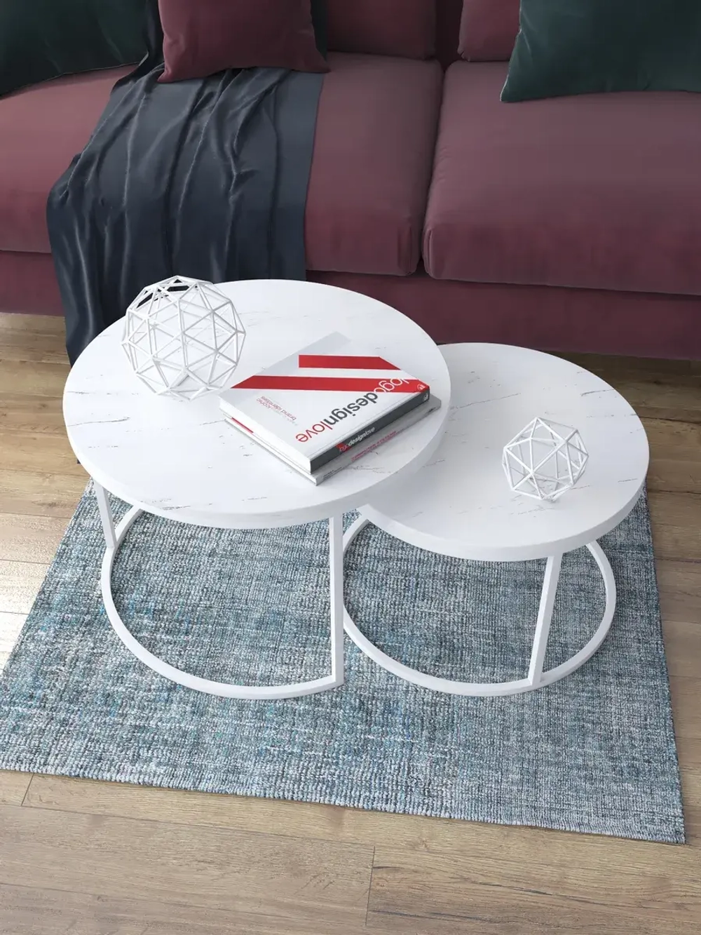 Комплект журнальных столов Акцент - БСБГ - МДФ в ПВХ