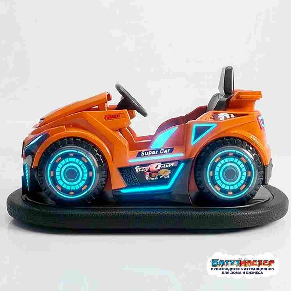 Бамперная электромашинка «Огненный неон» для автодрома, плавное управление