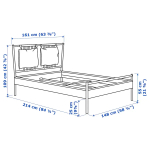 Каркас кровати - IKEA BJÖRKSNÄS, 200х160 см, береза/березовый шпон, БЬЙОРКСНЭС ИКЕА