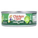 Chicken of the Sea, легкие кусочки тунца, в воде, 142 г (5 унций)