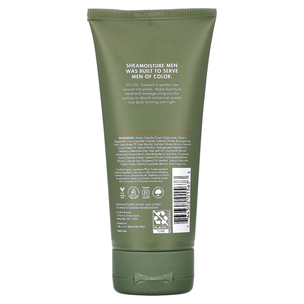 SheaMoisture, Для мужчин, увлажняющее средство для лысой головы, масло чайного дерева и масло ши, 163 мл (5,5 жидк. унц.)