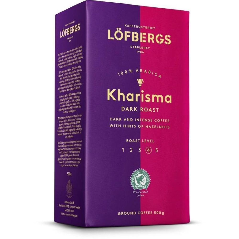 Кофе молотый Lofbergs Kharisma 500 гр 3 шт