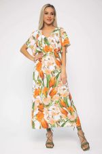 Платье Летнее настроение (оранжевое) П13726-7М LT Collection