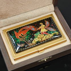 Визитница "Иван-царевич и Жар-птица" (роспись Палех)