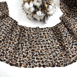 Кружево эластичное леопард 23 см