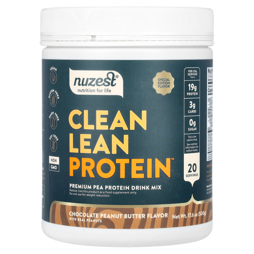Nuzest, Clean Lean Protein, шоколадно-арахисовая паста, 500 г (17,6 унции)