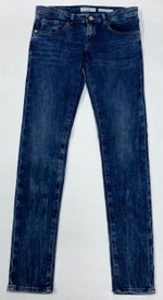 Брюки джинсовые GUESS Темно-синий/"Варенки"/Сзади на кармане: Guess из с (Девочка)