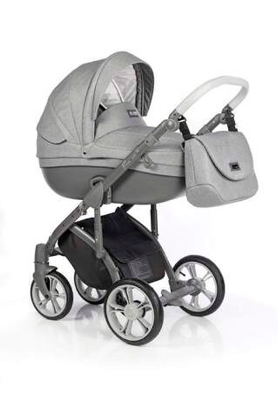 Детская коляска Roan Bass Soft 3 в 1 New 2019 (Серый) Grey Dots