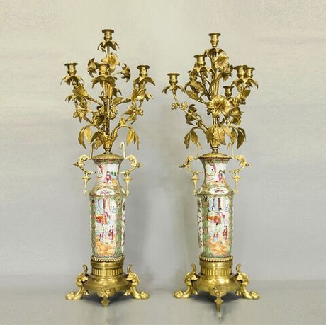 Винтаж: Парные канделябры 2 шт