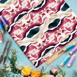 Ткань Барби абстрактные орнаменты