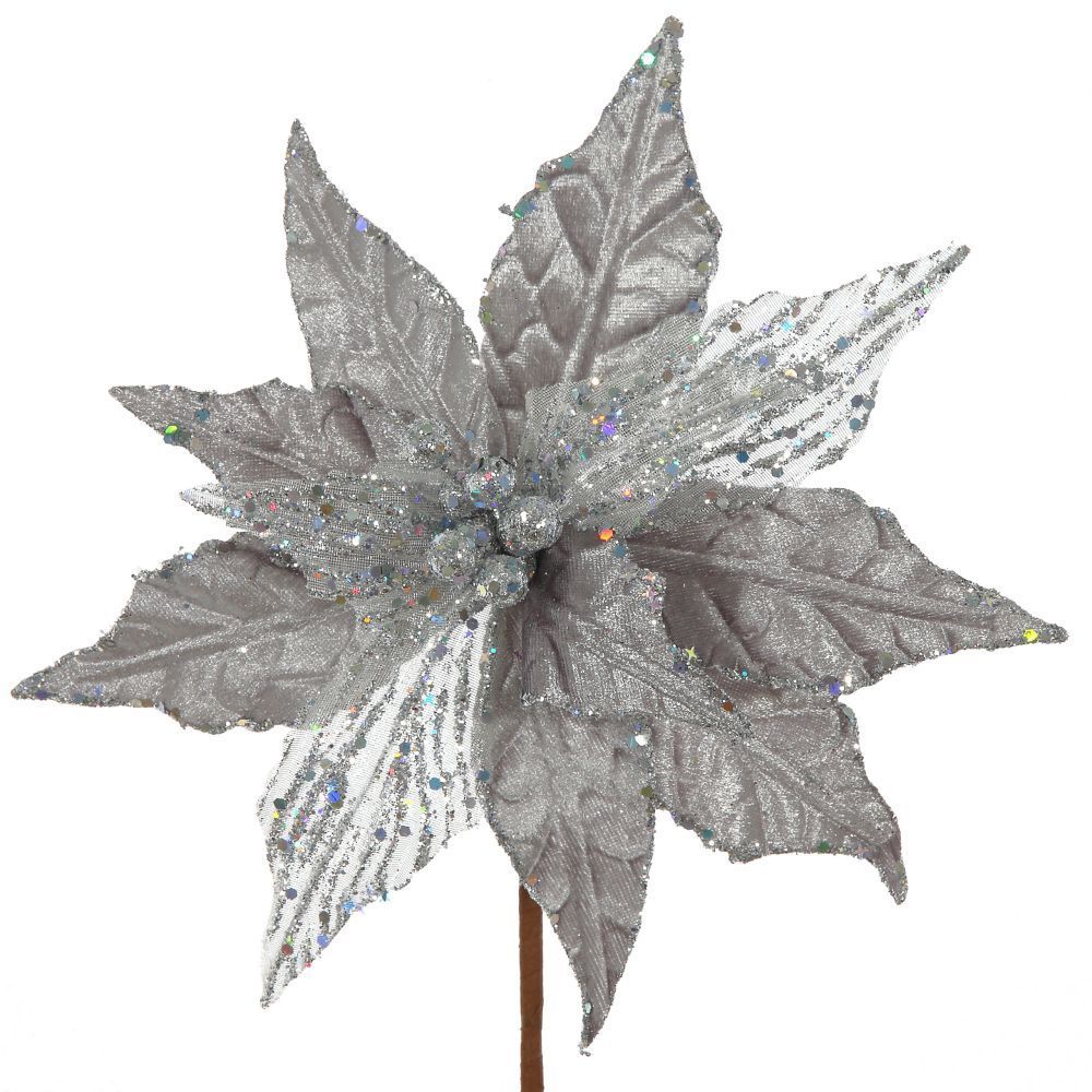 GAEM Цветок искусственный "Пуансеттия", L22 W22 H38 см, 2в.