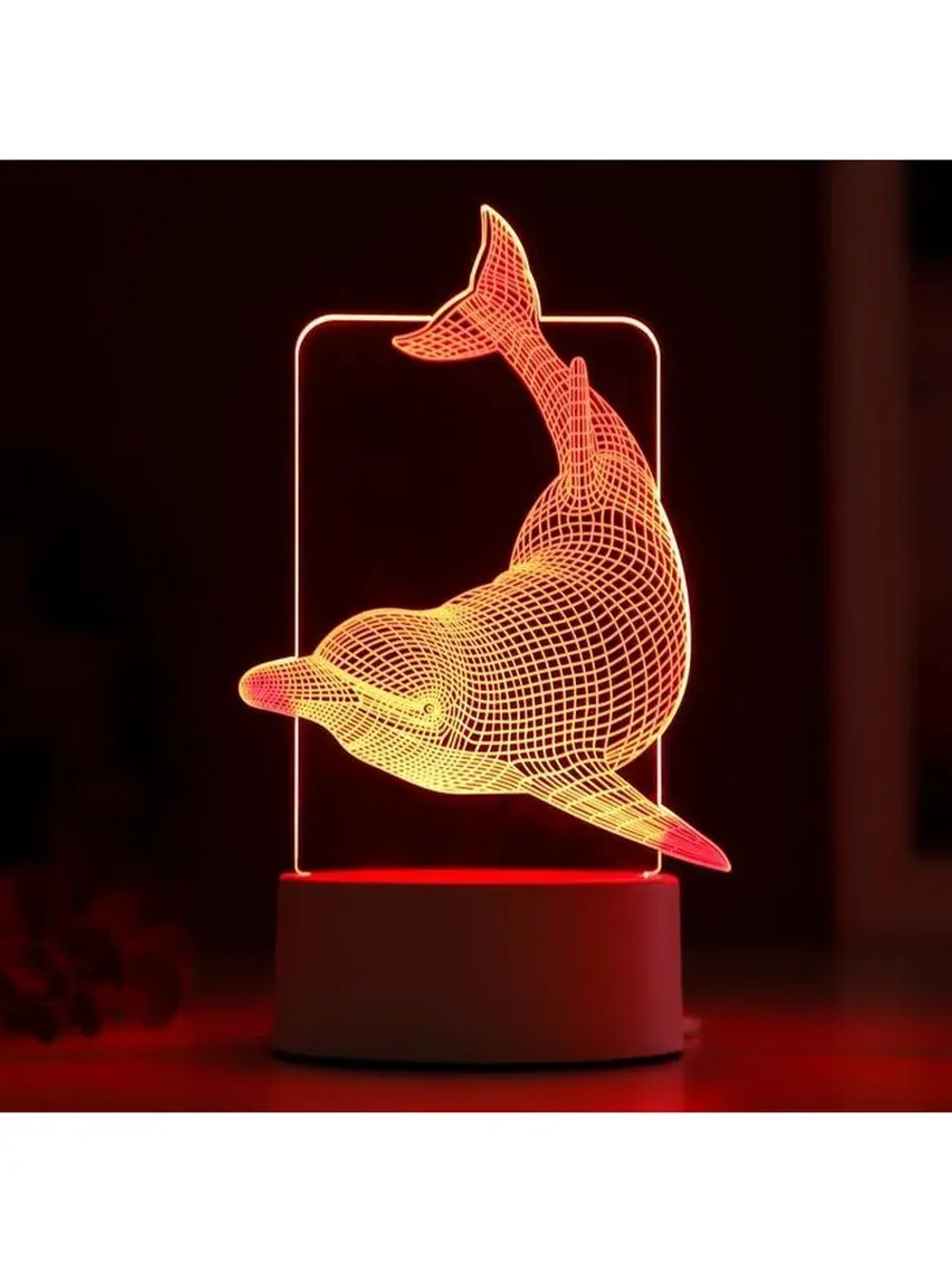 Светильник «Большой дельфин» LED RGB от сети RISALUX