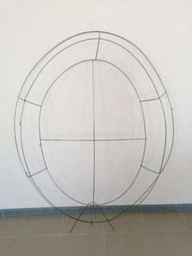 Ритуальный каркас-овал ОБЪЁМНЫЙ большой (1370 *1000)