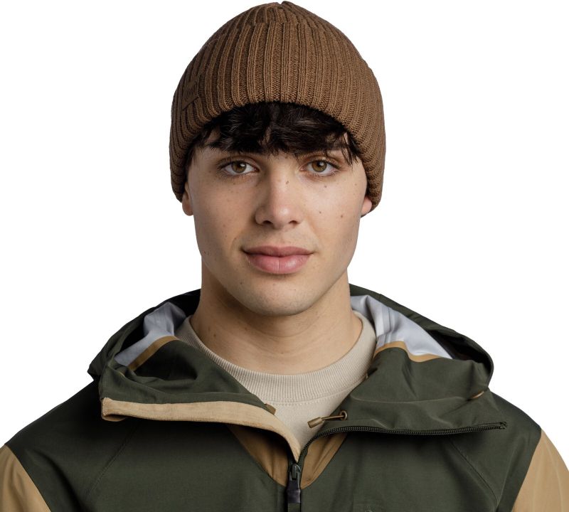 Вязаная шапка Buff Knitted Hat Rutger Brindle Brown Фото 2