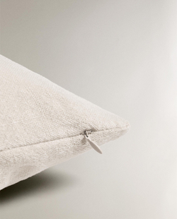 Zara Home наволочка декоративная из льна, молочный