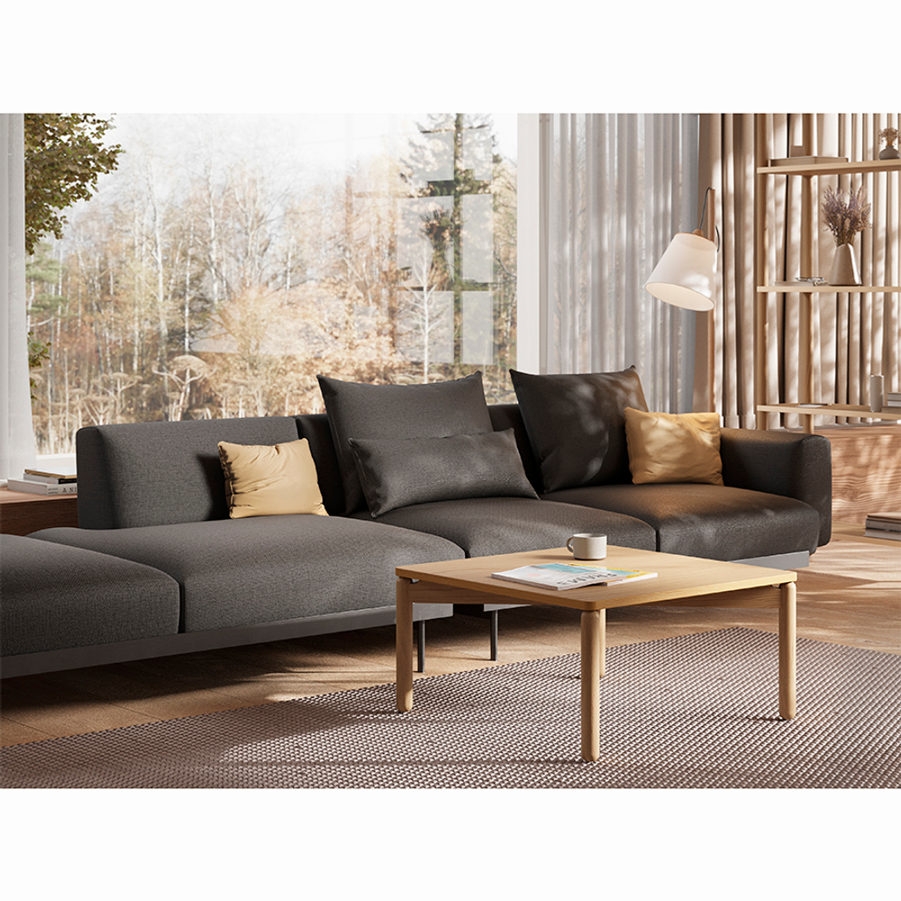 Столик кофейный LATITUDE Saga, 75х75 см, ясень